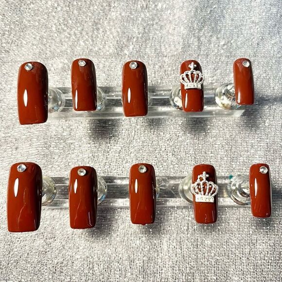 Silver Crown gel pressons - Picture 1 of 8